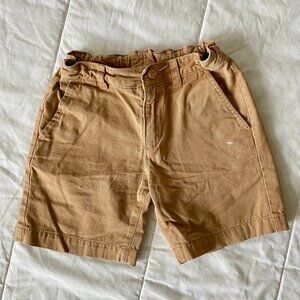 Hanna Andersson 100% Cotton Khaki Canvas Shorts Size 120 cm / 6-7 years
